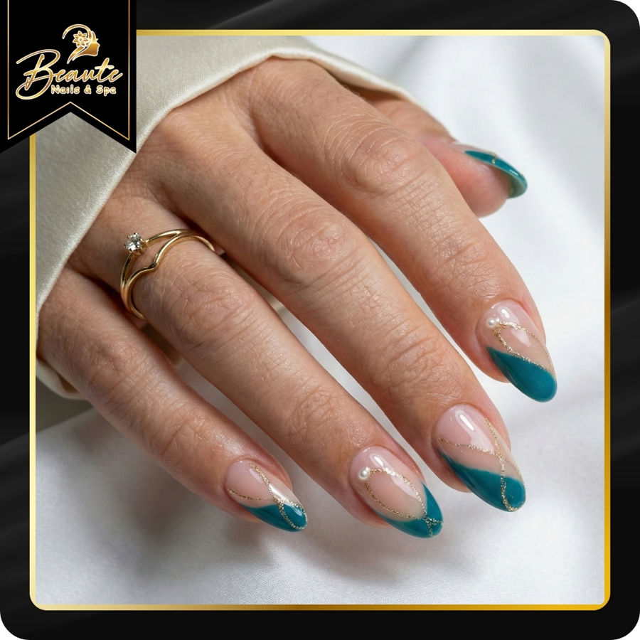 winter nails at Beaute Nails & Spa